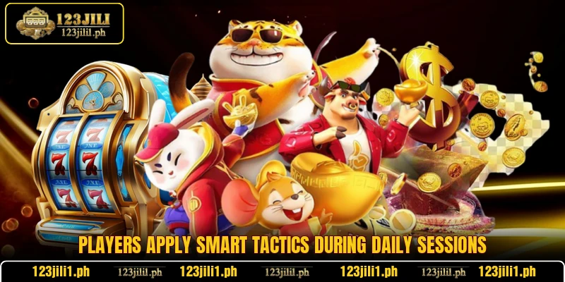 Players apply smart tactics during daily sessions