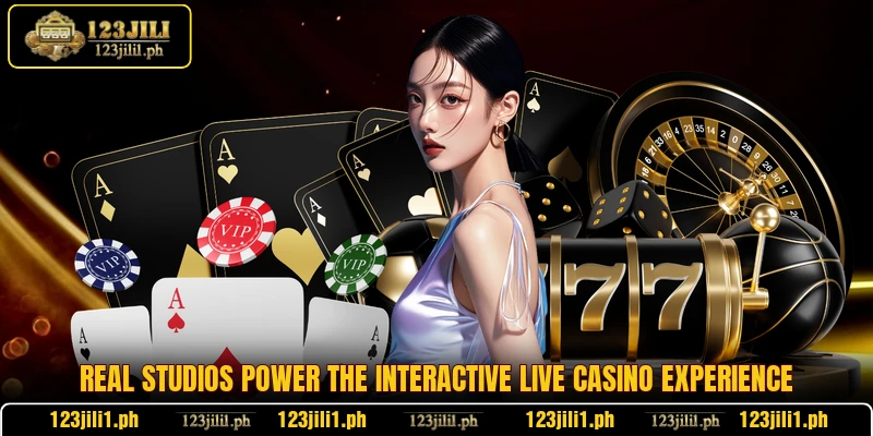 Real studios power the interactive live casino experience